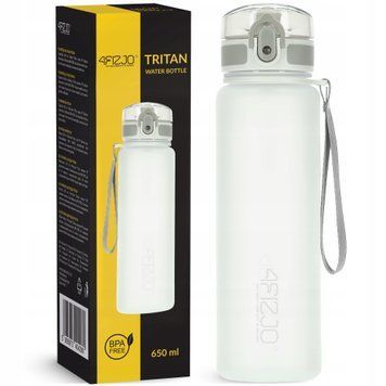 Пляшка для води спортивна 4FIZJO 650 мл Grey (P-5905973404280) 5193 фото