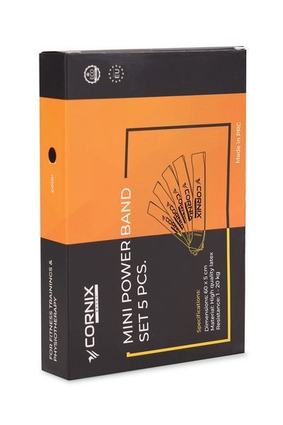 Резинки для фітнесу Cornix Mini Power Band набір 5 шт 1-20 кг XR-0253 4718 фото
