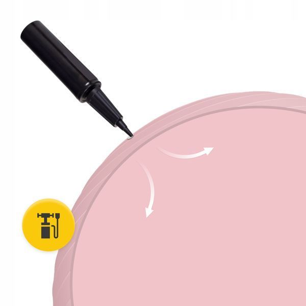 М'яч для фітнесу (фітбол) 4FIZJO 55 см Anti-Burst Pink (P-5907739316271) 4404 фото