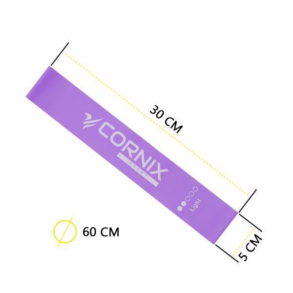 Резинки для фітнесу Cornix Mini Power Band набір 5 шт 1-20 кг XR-0253 4718 фото