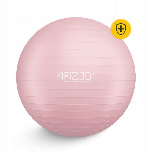 М'яч для фітнесу (фітбол) 4FIZJO 55 см Anti-Burst Pink (P-5907739316271) 4404 фото