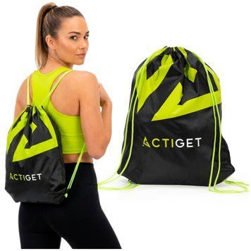 Сумка для взуття Actiget 20 л спортивна сумка зі шнурком ACT0179 Black 5931 фото