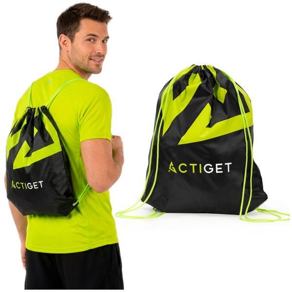 Сумка для взуття Actiget 20 л спортивна сумка зі шнурком ACT0179 Black 5931 фото