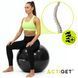 М'яч для фітнесу (фітбол) Actiget 85 см з насосом ACT0148 Black 5881 фото 4