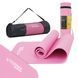 Килимок спортивний Cornix NBR 183 x 61 x 1 cм для йоги та фітнесу XR-0010 Pink 3801 фото
