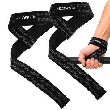 Лямки атлетичні для тяги Cornix Lifting Straps XR-0503 Black 5932 фото