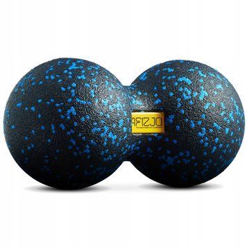 Масажний м'яч подвійний 4FIZJO EPP DuoBall 12 Black/Blue (P-5907222931349) 1370 фото