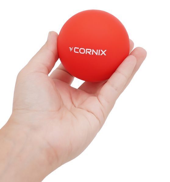 Масажний м'яч Cornix Lacrosse Ball 6.3 см XR-0117 Red 4456 фото