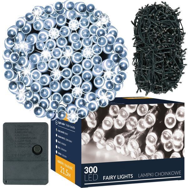 Гірлянда Springos 20 м 300 LED 8 режимів CL0337 Cold White 6061 фото
