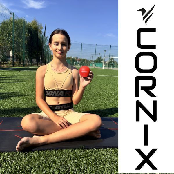 Масажний м'яч Cornix Lacrosse Ball 6.3 см XR-0117 Red 4456 фото