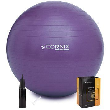 М'яч для фітнесу (фітбол) Cornix 85 см Anti-Burst XR-0250 Violet 4721 фото