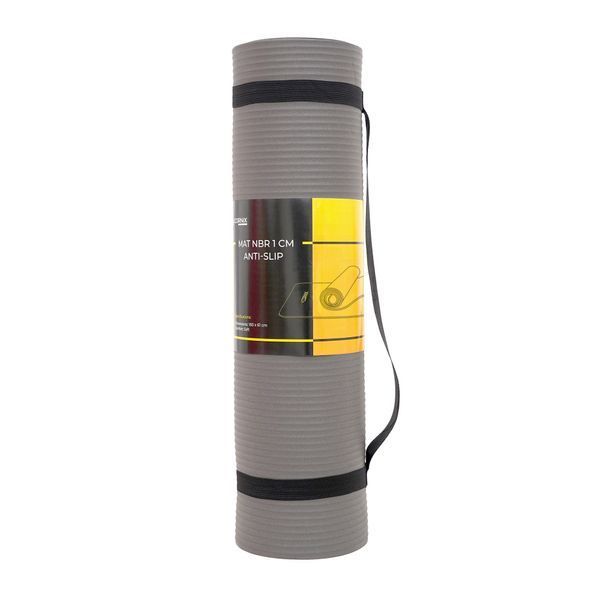 Килимок спортивний Cornix NBR 183 x 61 x 1 cм для йоги та фітнесу XR-0012 Grey 3803 фото