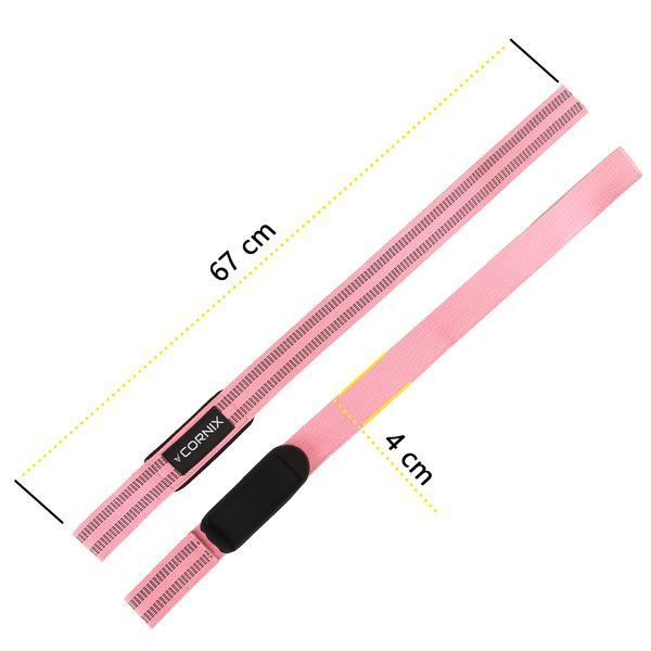 Лямки атлетичні для тяги Cornix Lifting Straps XR-0504 Pink 5933 фото