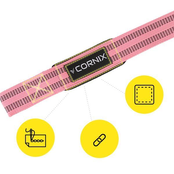 Лямки атлетичні для тяги Cornix Lifting Straps XR-0504 Pink 5933 фото