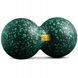 Масажний м'яч подвійний 4FIZJO EPP DuoBall 12 Black/Green (P-5907222931325) 1371 фото
