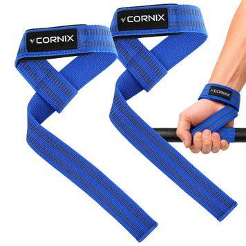 Лямки атлетичні для тяги Cornix Lifting Straps XR-0506 Blue 5934 фото