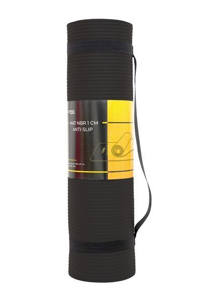 Килимок спортивний Cornix NBR 183 x 61 x 1 cм для йоги та фітнесу XR-0013 Black 3804 фото