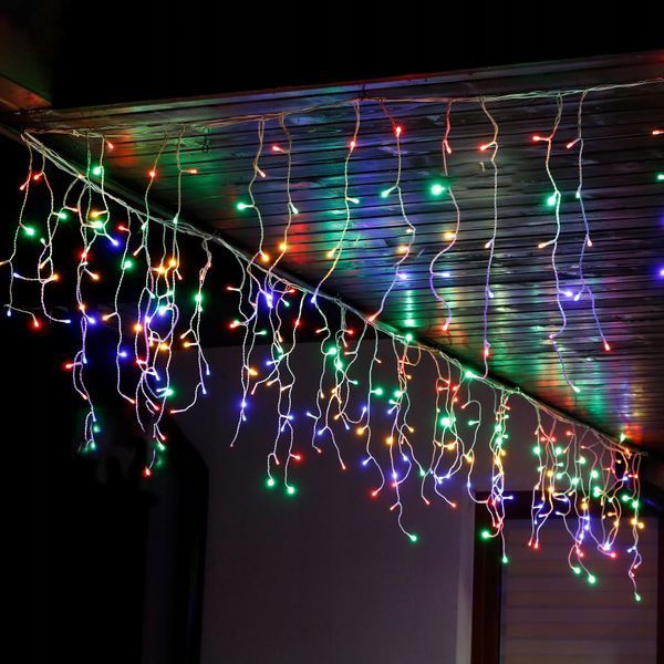 Гірлянда бахрома вулична (зовнішня) Springos 8 м 200 LED CL0203 Mix 3136 фото