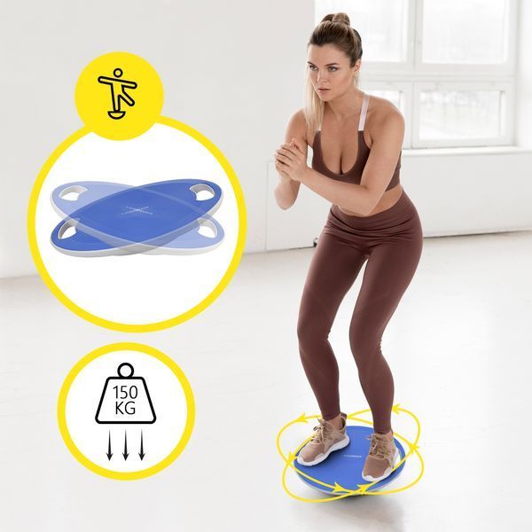 Балансувальна платформа Cornix кругла, пластикова XR-0445 Blue/Grey 5759 фото