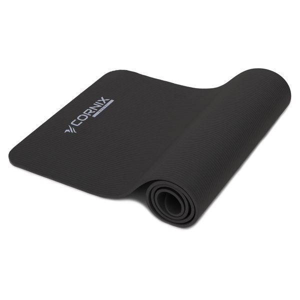 Килимок спортивний Cornix NBR 183 x 61 x 1 cм для йоги та фітнесу XR-0013 Black 3804 фото