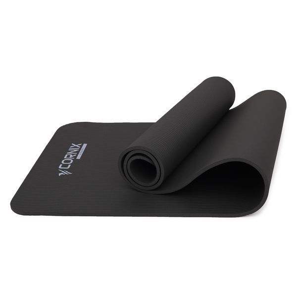 Килимок спортивний Cornix NBR 183 x 61 x 1 cм для йоги та фітнесу XR-0013 Black 3804 фото