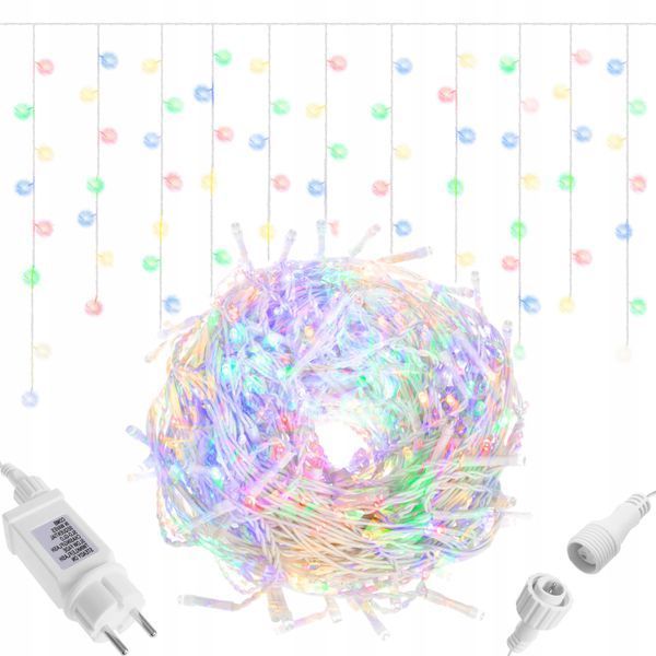 Гірлянда бахрома вулична (зовнішня) Springos 8 м 200 LED CL0203 Mix 3136 фото