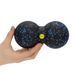Масажний м'яч подвійний Actiget EPP 8 x 16 см ACT0097 Black/Blue 5834 фото 1