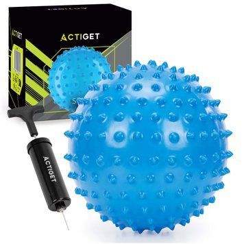 М'яч для пілатесу, йоги, реабілітації Actiget 20 см масажний ACT0152 Blue 5885 фото
