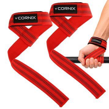 Лямки атлетичні для тяги Cornix Lifting Straps XR-0505 Red 5935 фото