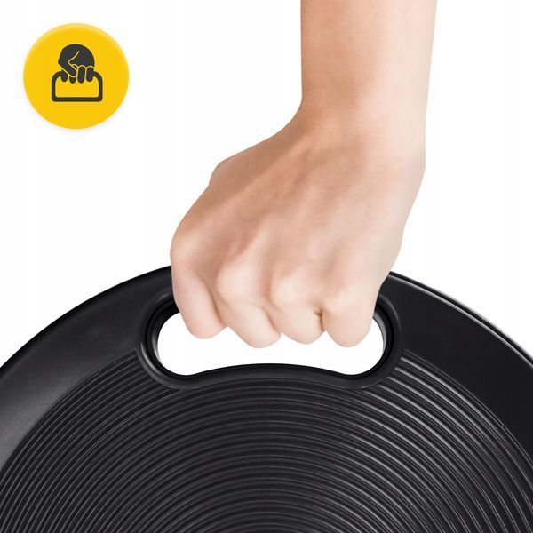 Балансувальна платформа 4FIZJO кругла, пластикова Black (P-5905973400633) 4958 фото