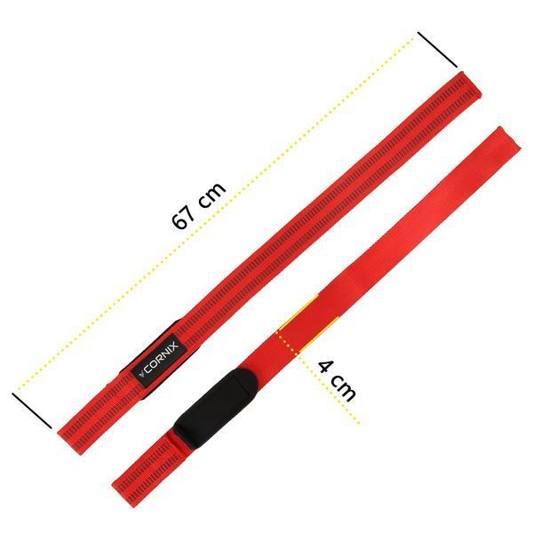 Лямки атлетичні для тяги Cornix Lifting Straps XR-0505 Red 5935 фото