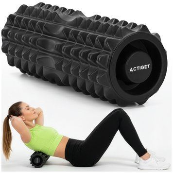 Масажний ролик Actiget EVA 33 x 13 см (валик, роллер) ACT0099 Black 5836 фото
