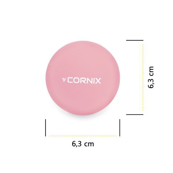 Масажний м'яч Cornix Lacrosse Ball 6.3 см XR-0121 Pink 4460 фото