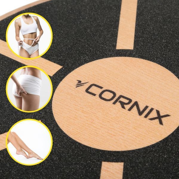 Балансувальна платформа Cornix кругла, дерев'яна XR-0502 5936 фото