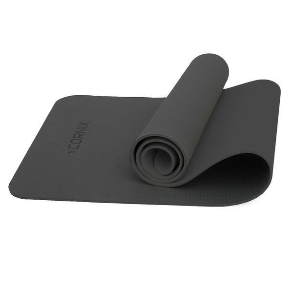 Килимок спортивний Cornix TPE 183 x 61 x 0.6 см для йоги та фітнесу XR-0350 Black 5259 фото