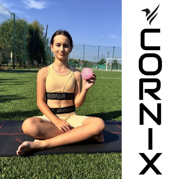Масажний м'яч Cornix Lacrosse Ball 6.3 см XR-0121 Pink 4460 фото