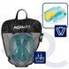 Маска для снорклінгу Aquaget повнолицьова Size L/XL AQ0002 Sky Blue/White 5966 фото 7