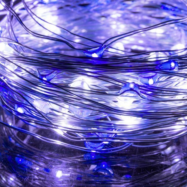 Гірлянда на батарейках Springos 1.9 м 20 LED CL0010 Cold White/Blue 3140 фото
