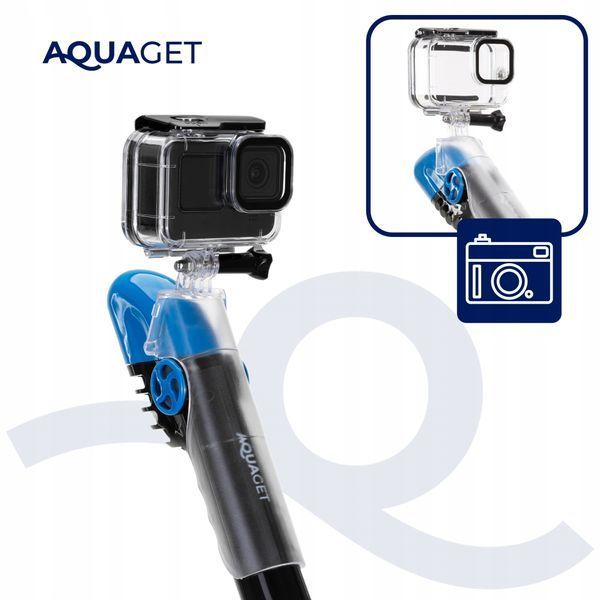 Маска для снорклінгу Aquaget повнолицьова Size L/XL AQ0003 Blue/Black 5967 фото