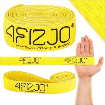 Еспандер-петля 4FIZJO Flex Power Band із тканини 27-35 кг Yellow (P-5907739313126) 3123 фото