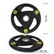 Диск олімпійський Cornix 1 x 10 кг 51 мм металевий, прогумований XR-0426 Black 5763 фото 6