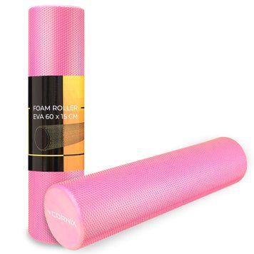 Масажний ролик Cornix EVA+ 60 x 15 см (валик, роллер) XR-0308 Pink 5083 фото