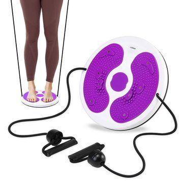 Диск здоров'я для талії Cornix Twisting Waist Disc з еспандерами XR-0449 White/Violet 5714 фото