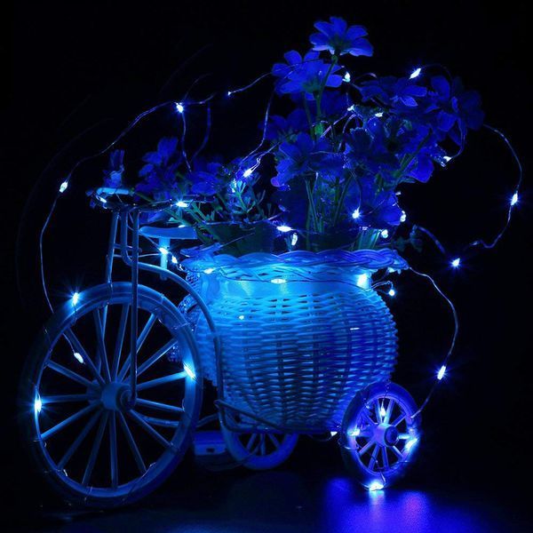 Гірлянда на батарейках Springos 0.9 м 10 LED CL0003 Blue 3142 фото