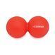 Масажний м'яч Cornix Lacrosse DuoBall 6.3 x 12.6 см XR-0112 Red 4463 фото