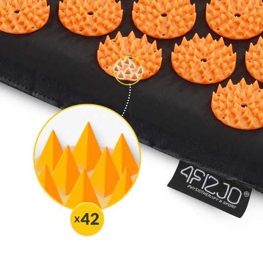 Килимок акупунктурний з валиком 4FIZJO Classic Mat Аплікатор