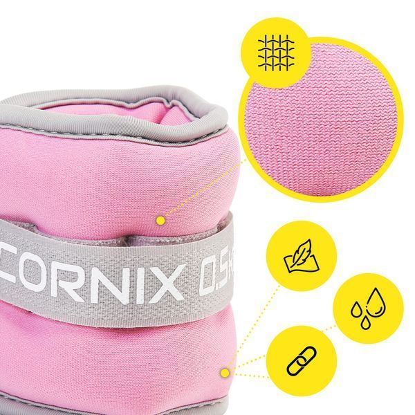 Обважнювачі-манжети для ніг та рук Cornix 2 x 0.5 кг XR-0358 5277 фото