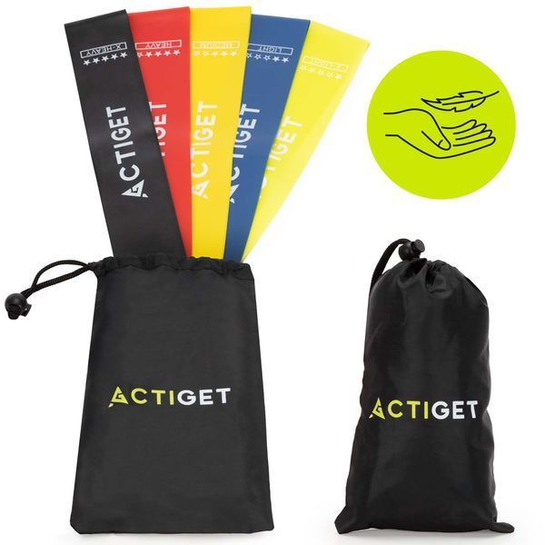 Резинки для фітнесу Actiget Mini Power Band набір 5 шт 1-20 кг ACT0104 5841 фото