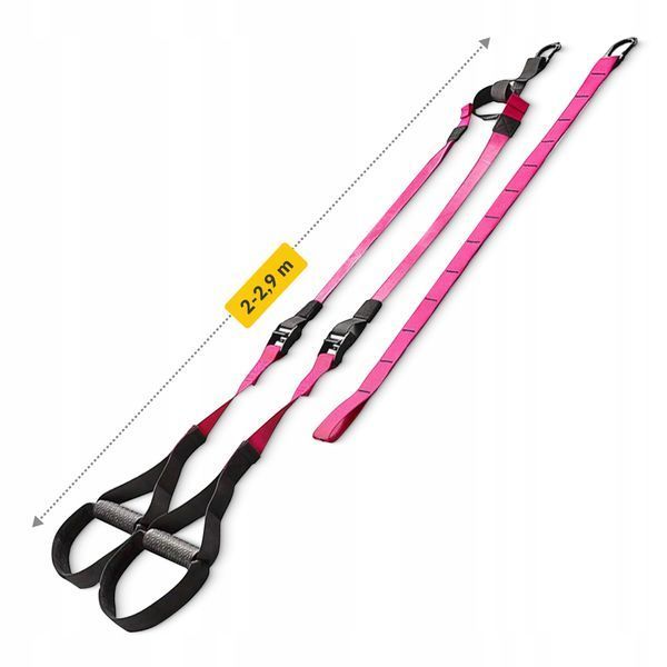 Петлі для функціонального тренінгу 4FIZJO підвісна система Black/Pink (P-5907739314109) 3454 фото