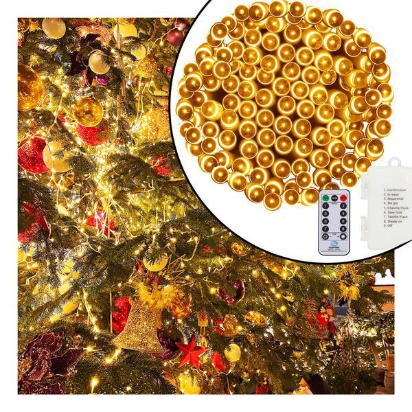 Гірлянда на батарейках Springos 9 м 120 LED CL0171 Warm White 3367 фото